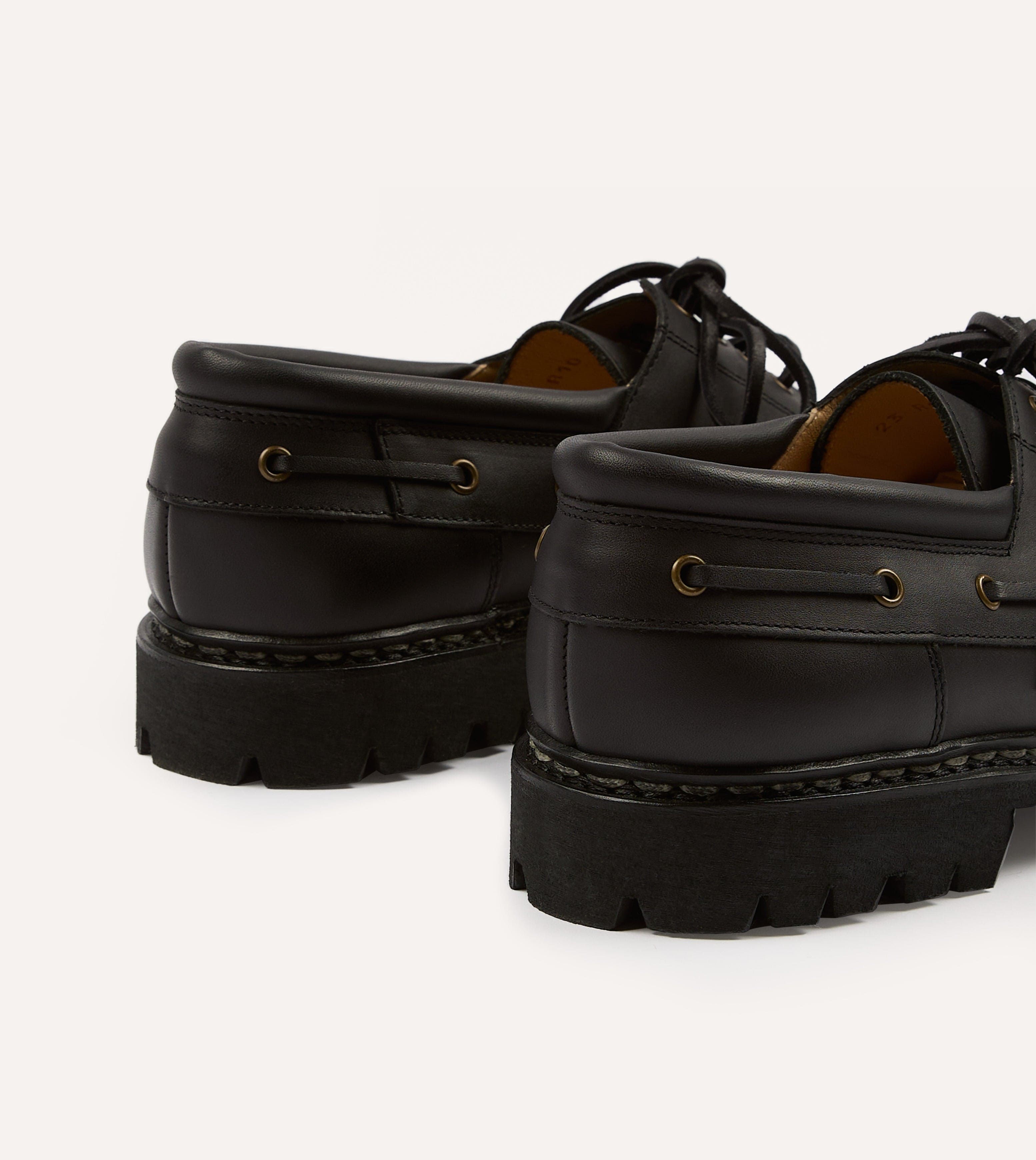 Paraboot Chimey Noir Calf Leather Derby Shoe