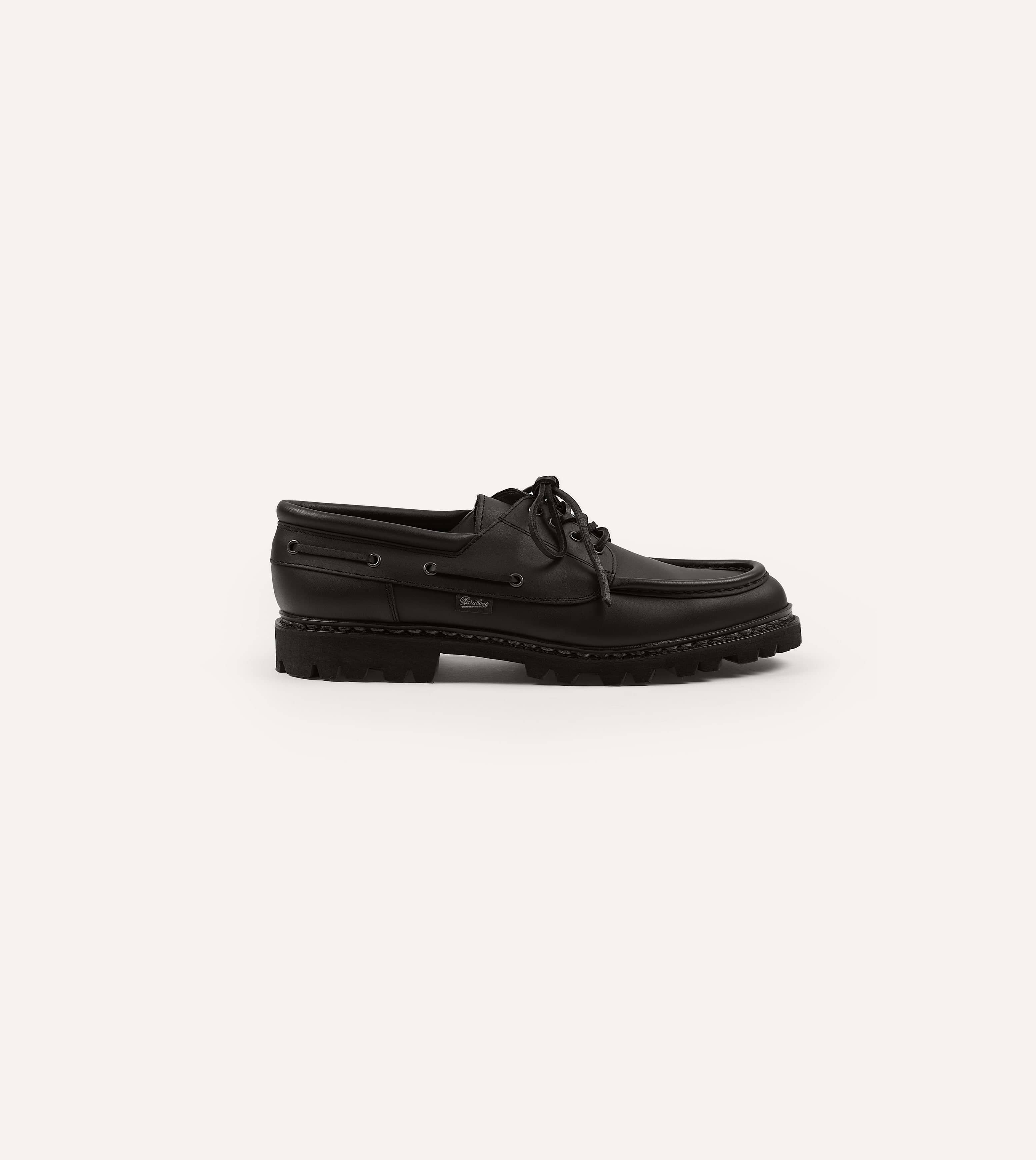 Paraboot Chimey Noir Calf Leather Derby Shoe
