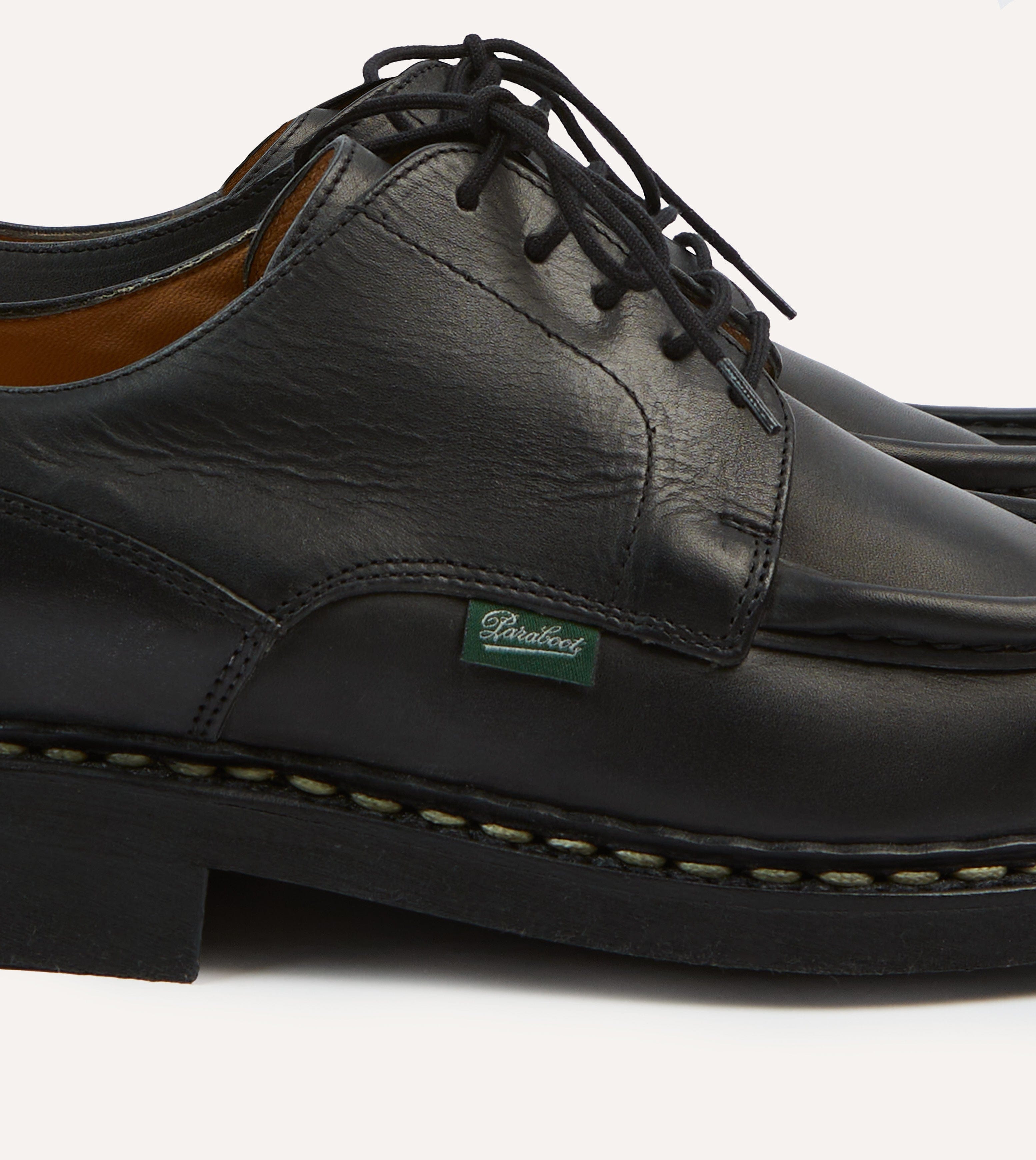 Paraboot Villandry Noir Calf Leather Derby Shoe