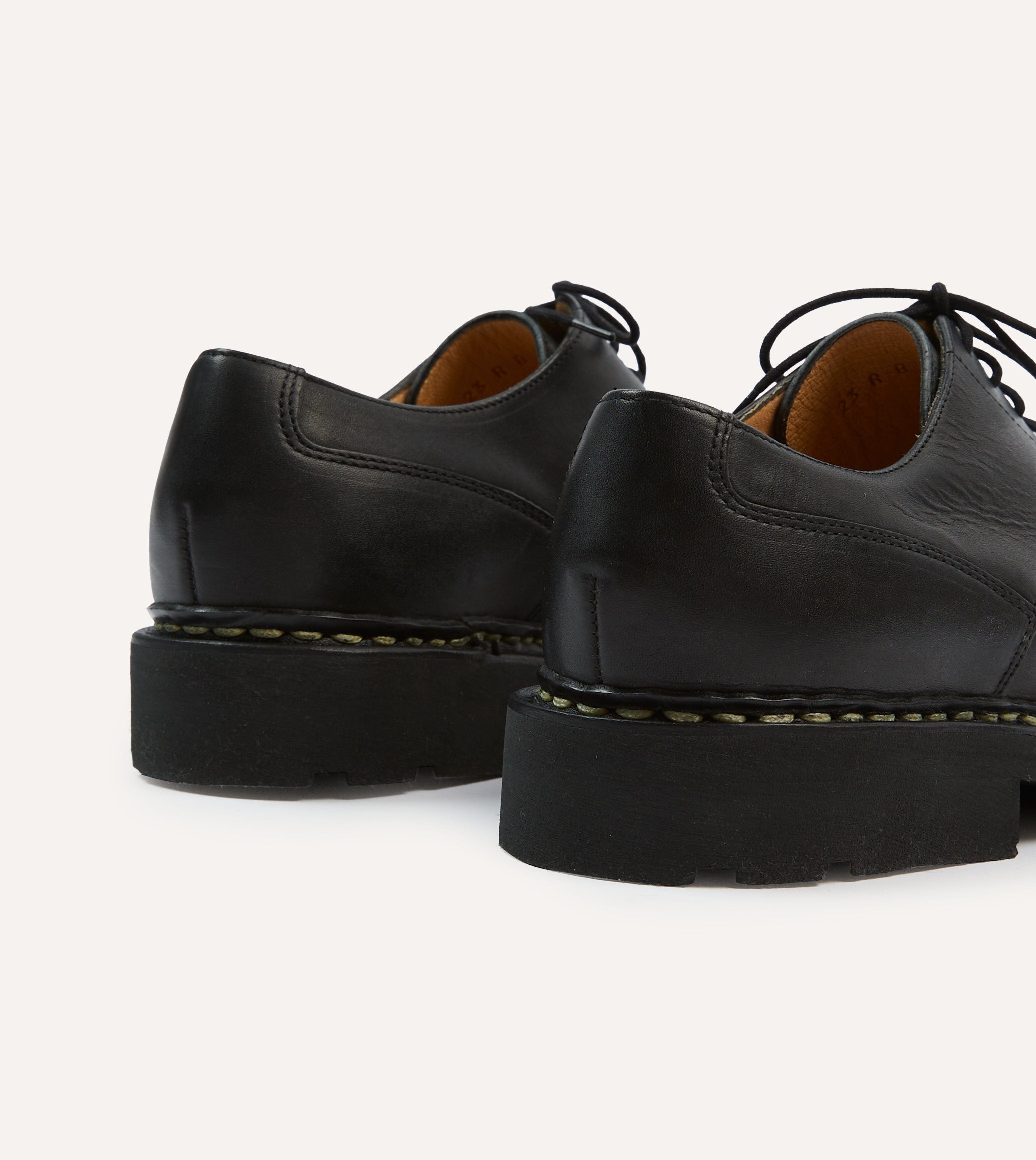 Paraboot Villandry Noir Calf Leather Derby Shoe