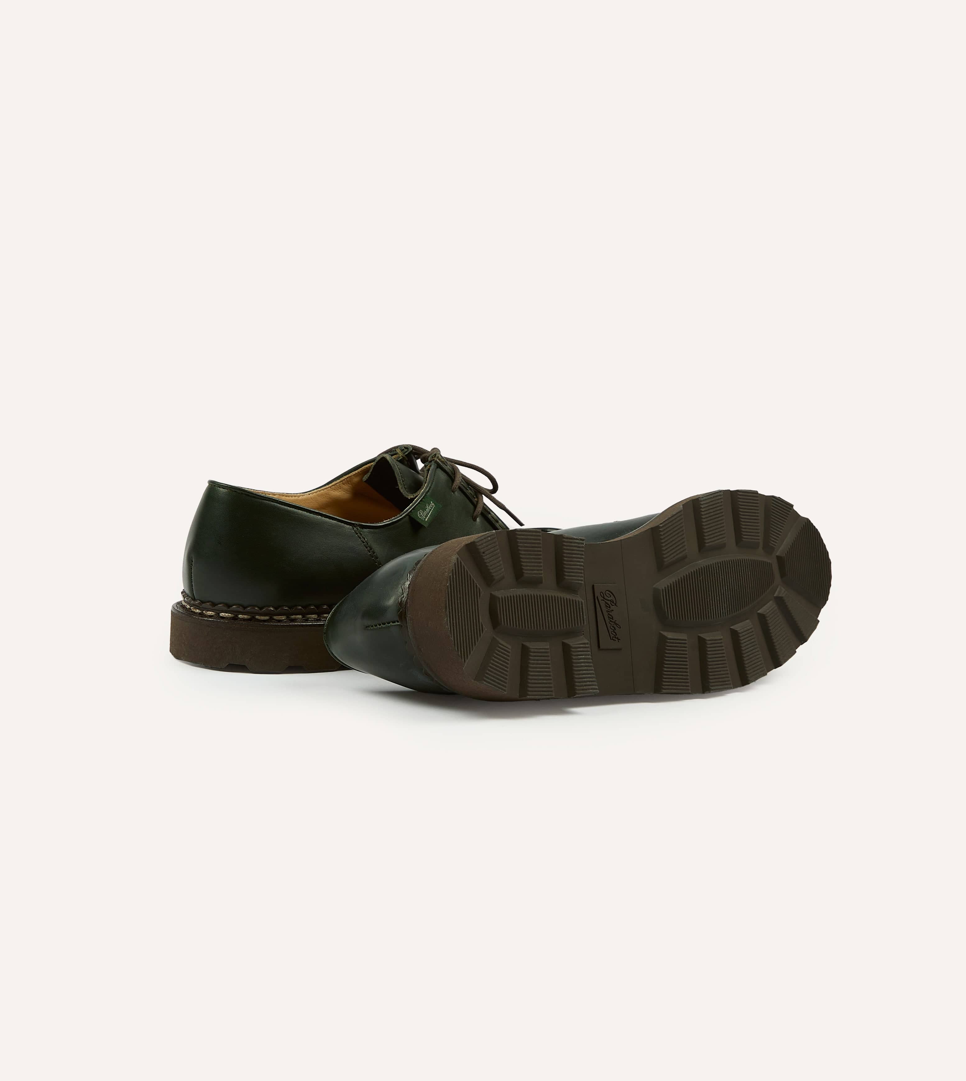 Paraboot Michael Vert Leather Derby Shoe