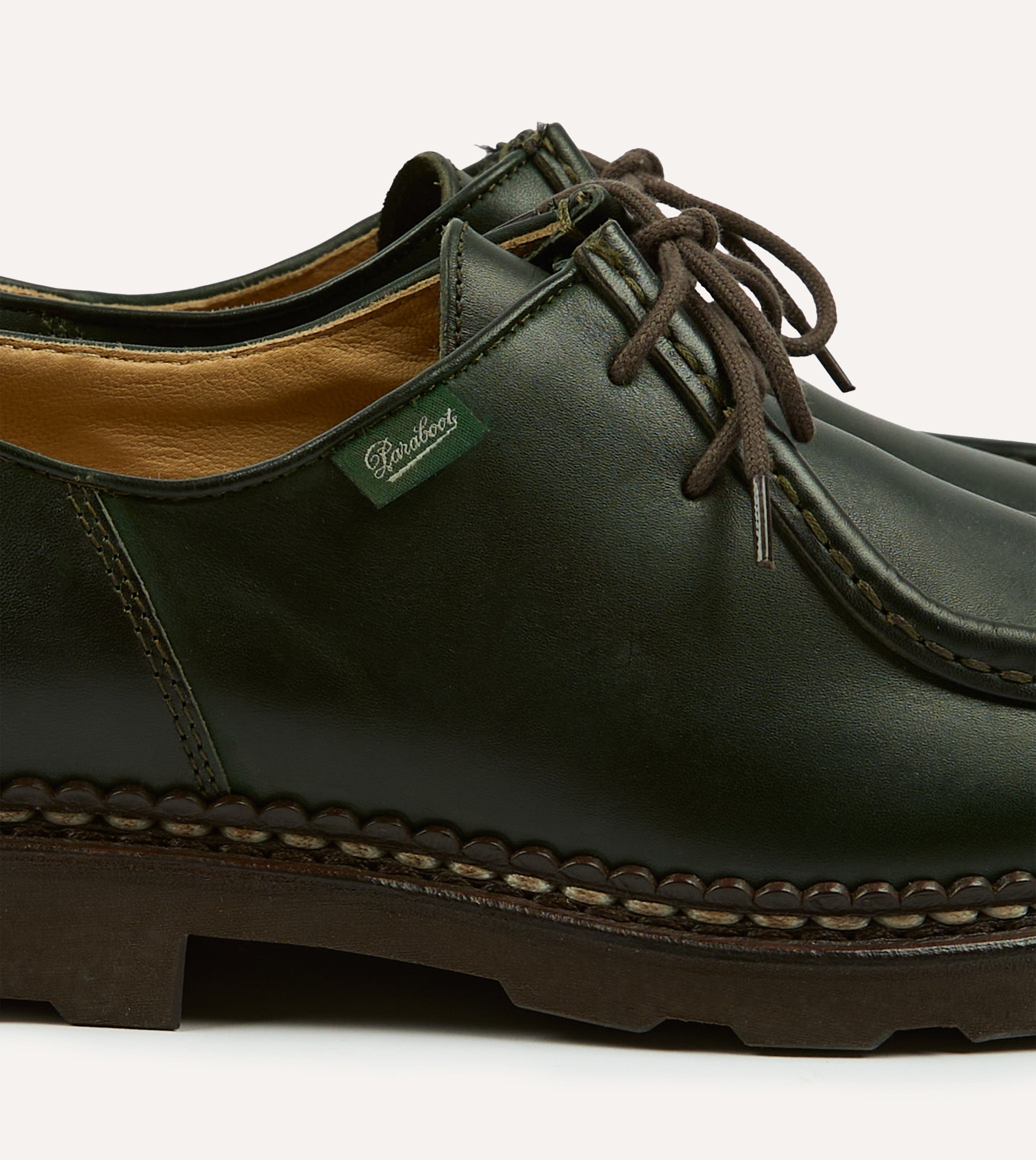 Paraboot Michael Vert Leather Derby Shoe