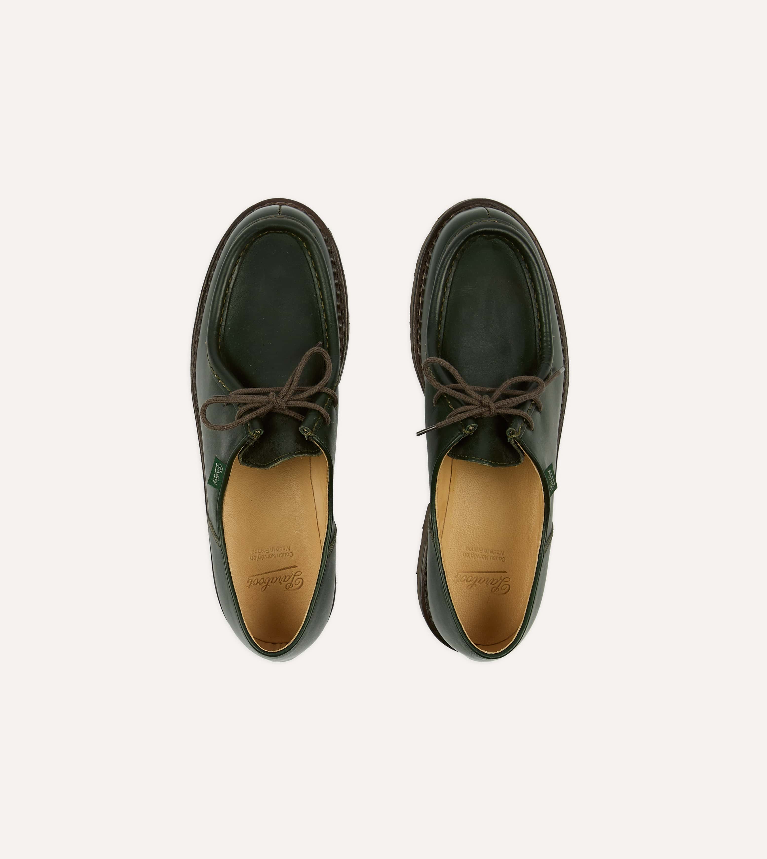 Paraboot Michael Vert Leather Derby Shoe