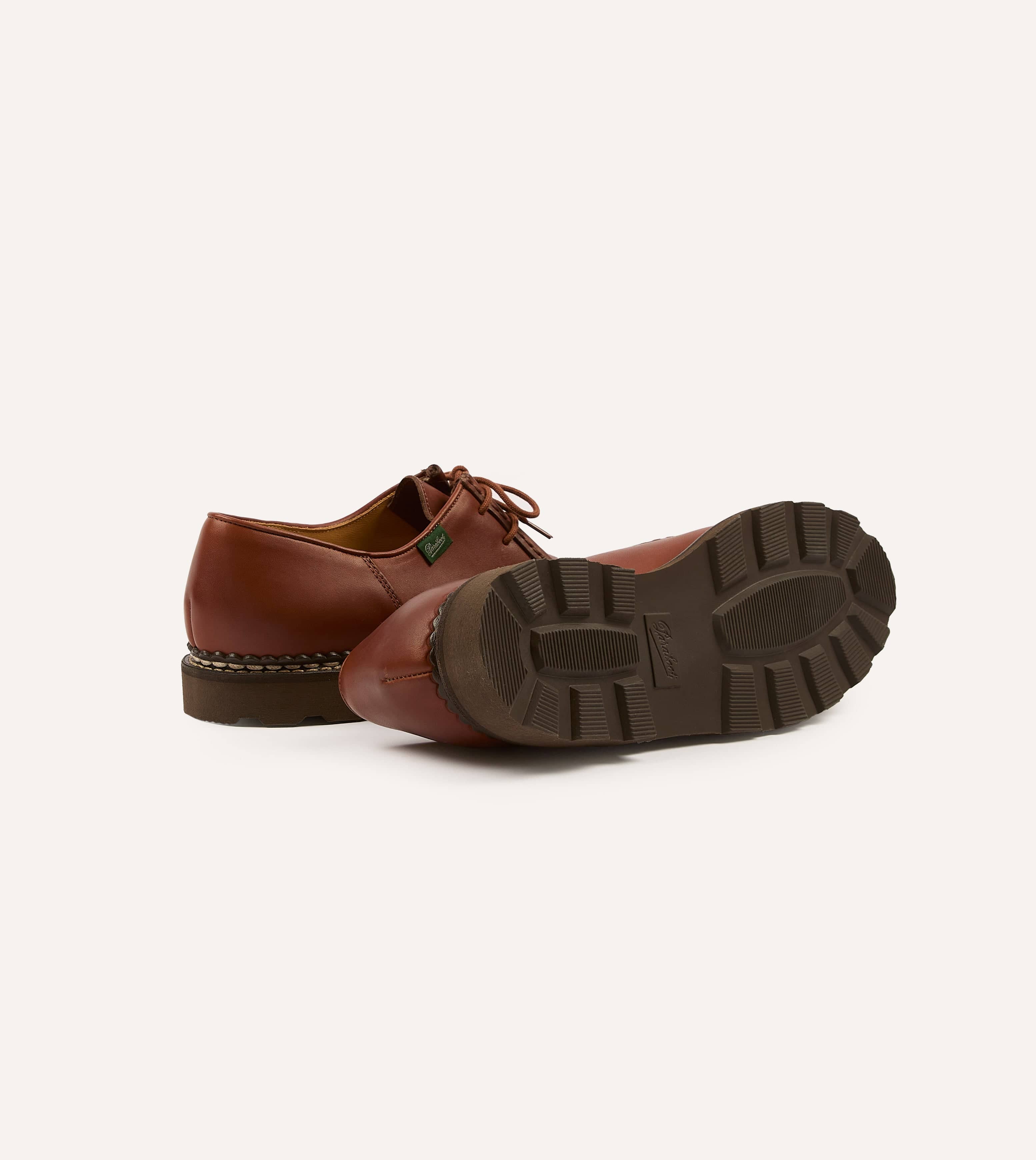 Paraboot Michael Marron Leather Derby Shoe