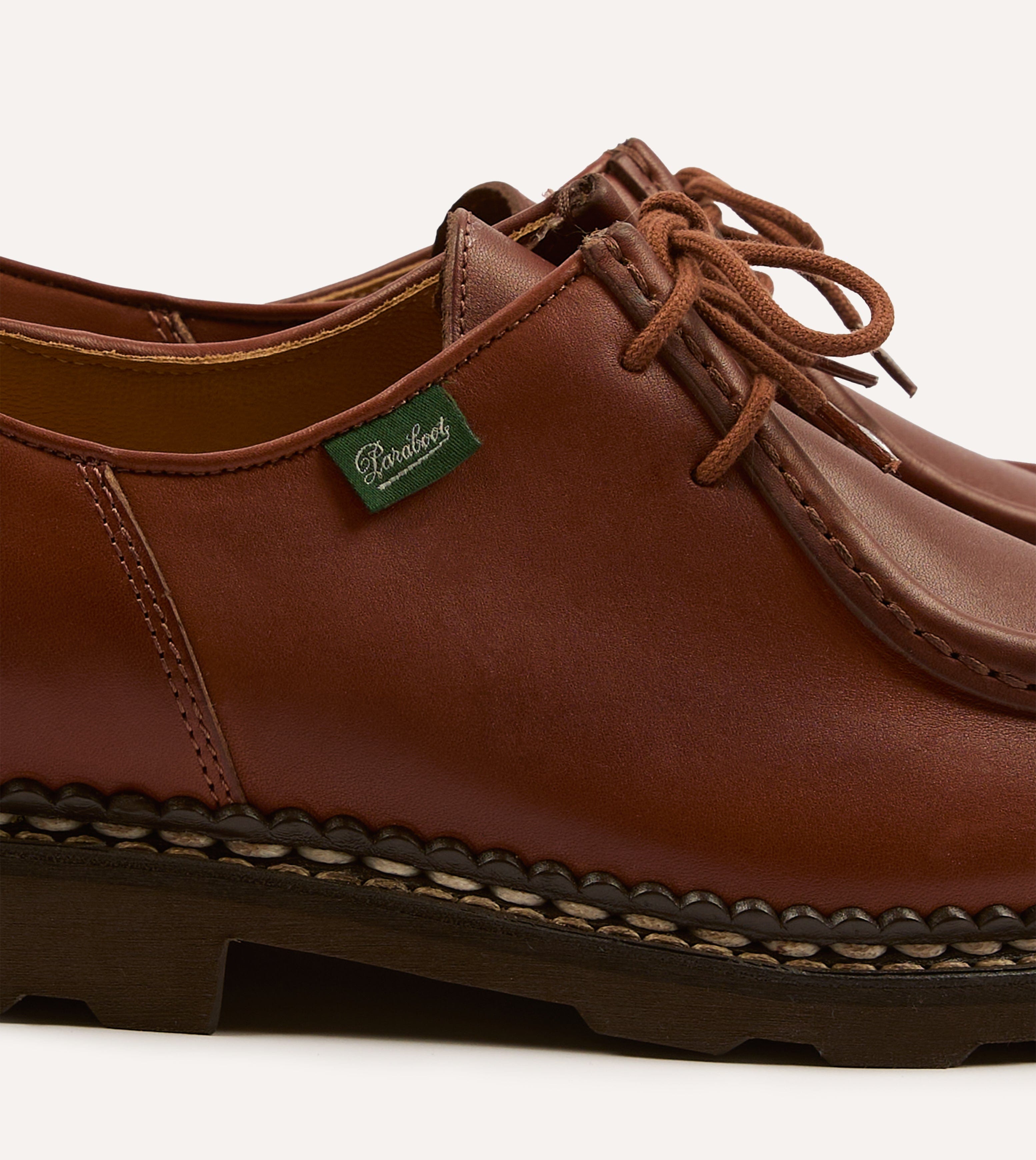 Paraboot Michael Marron Leather Derby Shoe