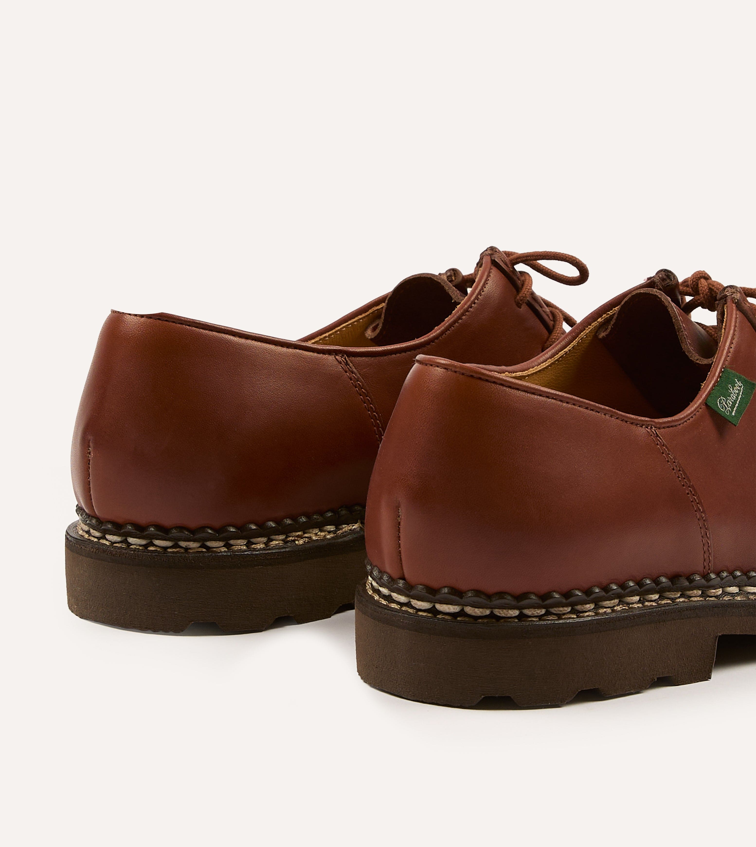 Paraboot Michael Marron Leather Derby Shoe