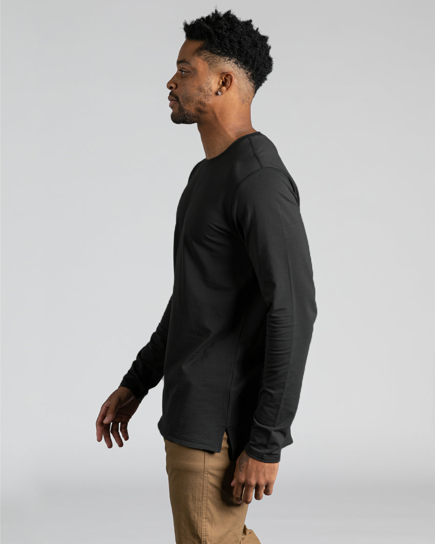 Long Sleeve: BYLT Signature Split Hem