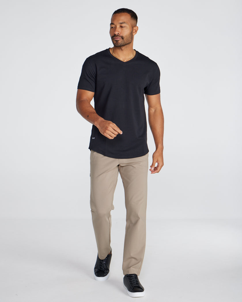 Drop-Cut V-Neck: LUX