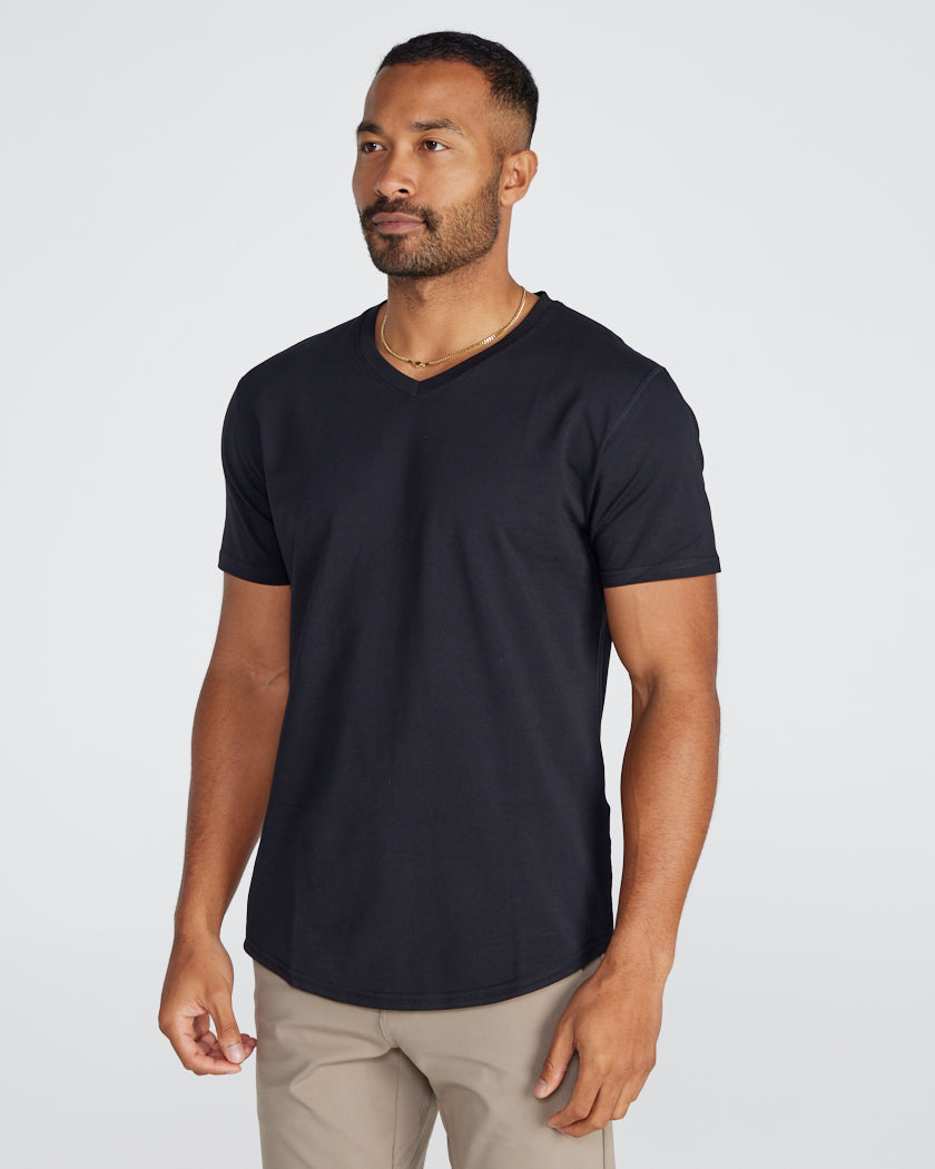Drop-Cut V-Neck: LUX
