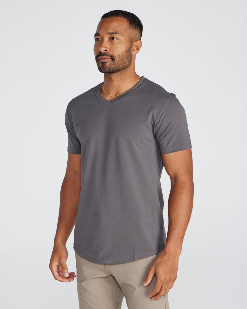 Drop-Cut V-Neck: LUX