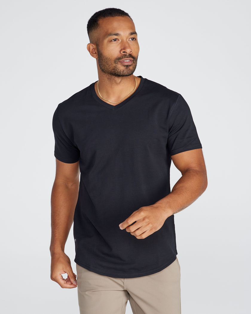Drop-Cut V-Neck: LUX