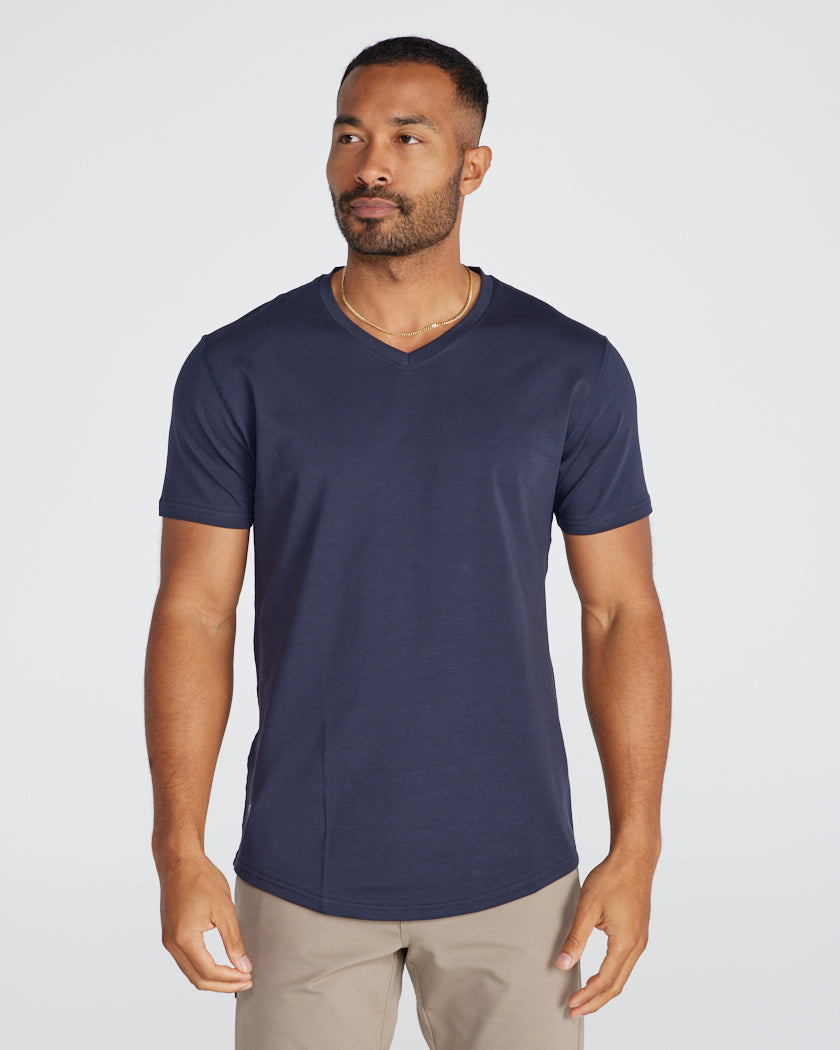 Drop-Cut V-Neck: LUX