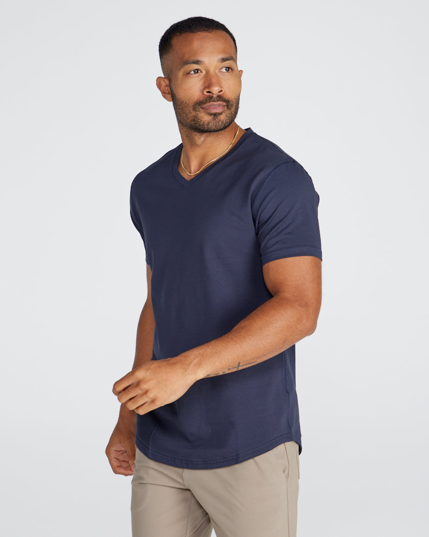 Drop-Cut V-Neck: LUX