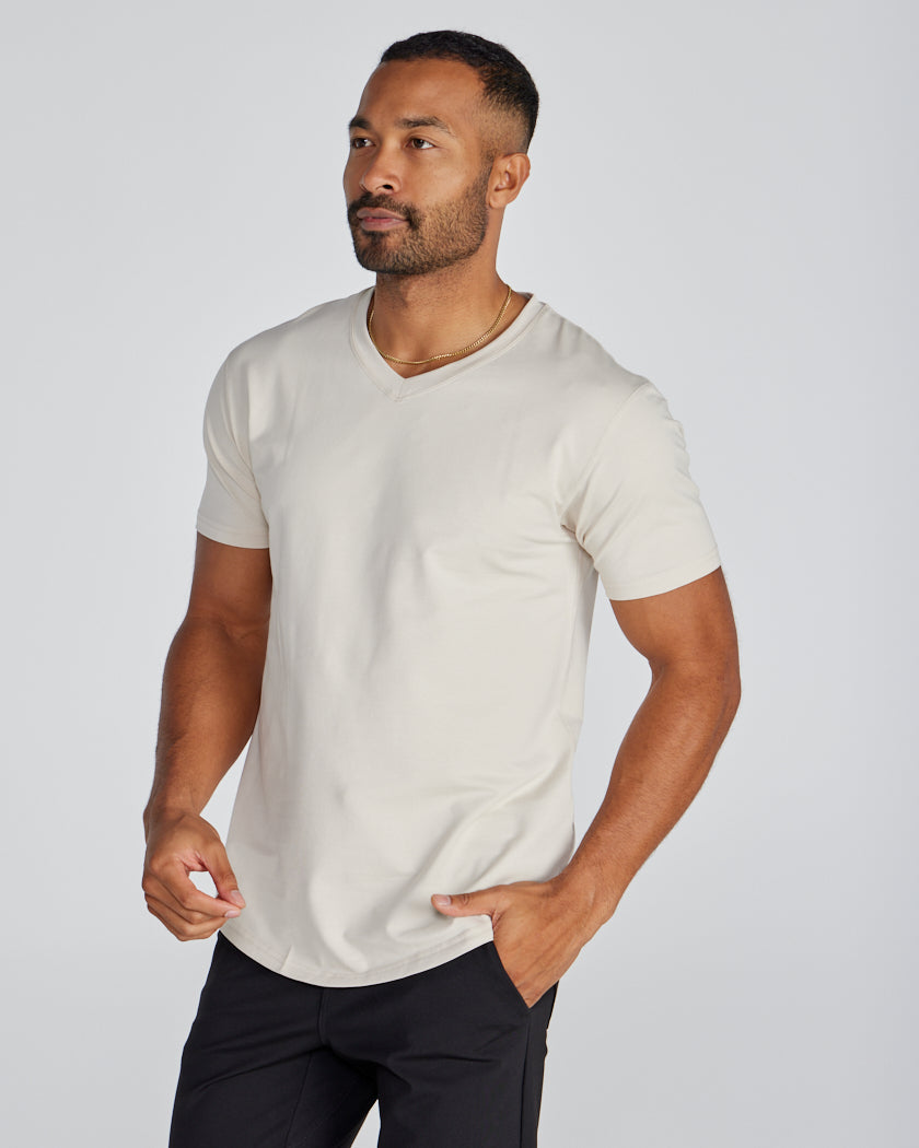 Drop-Cut V-Neck: LUX