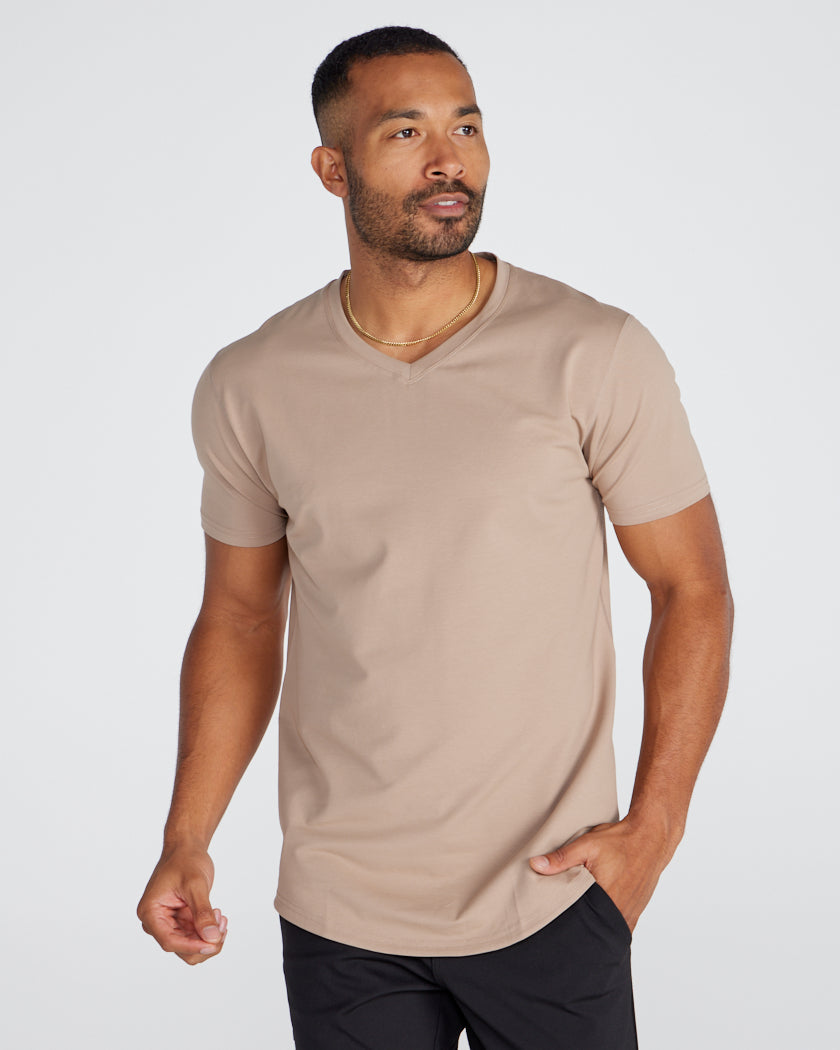 Drop-Cut V-Neck: LUX