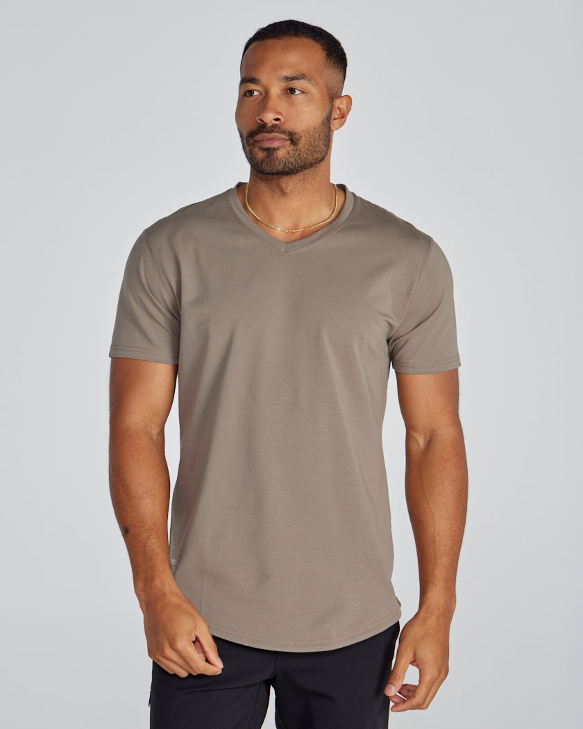 Drop-Cut V-Neck: LUX
