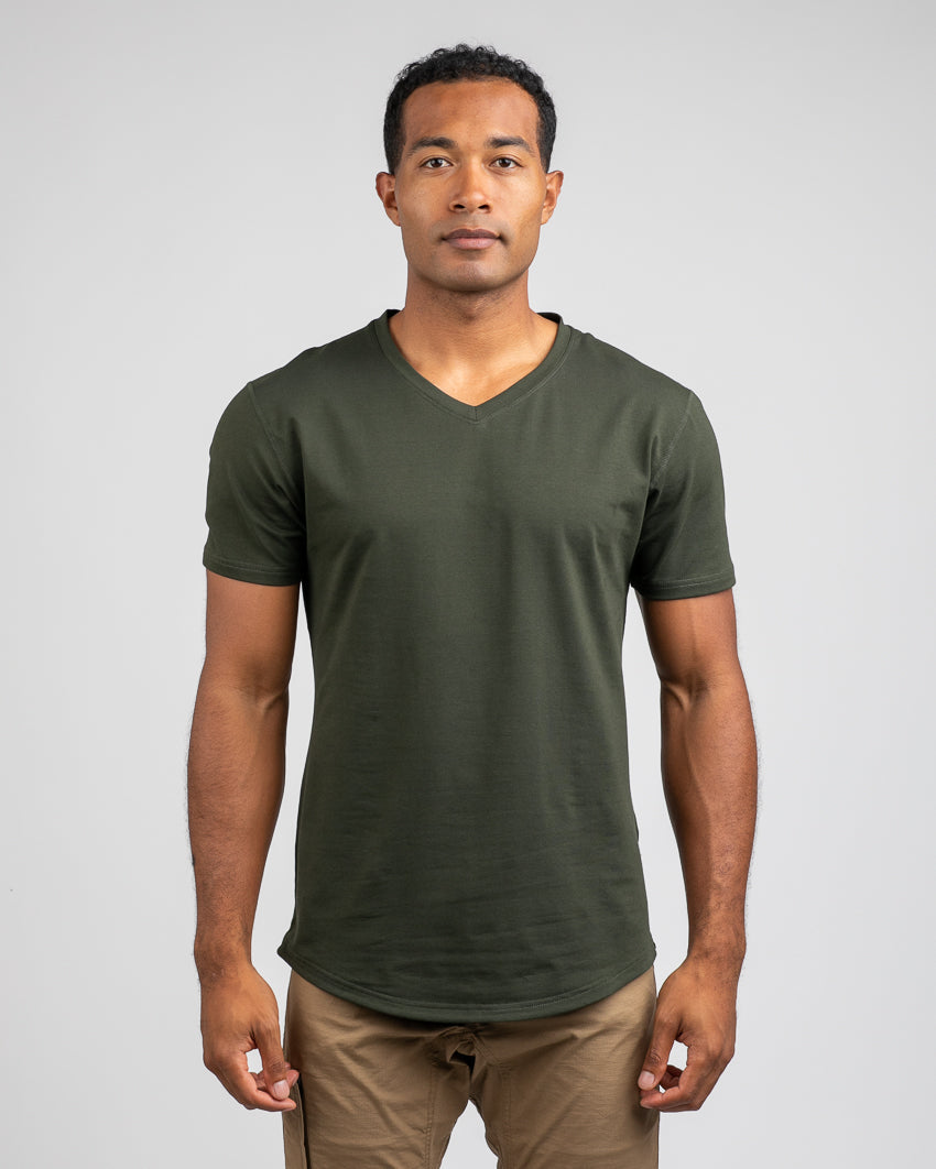Drop-Cut V-Neck: LUX