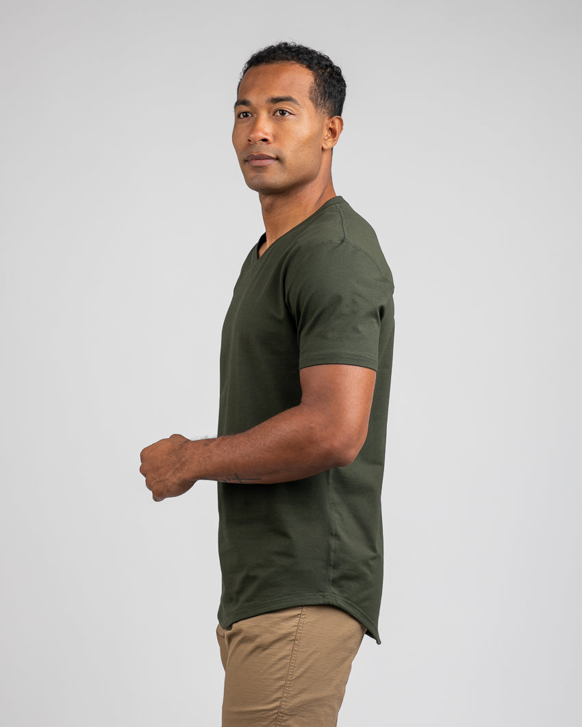 Drop-Cut V-Neck: LUX