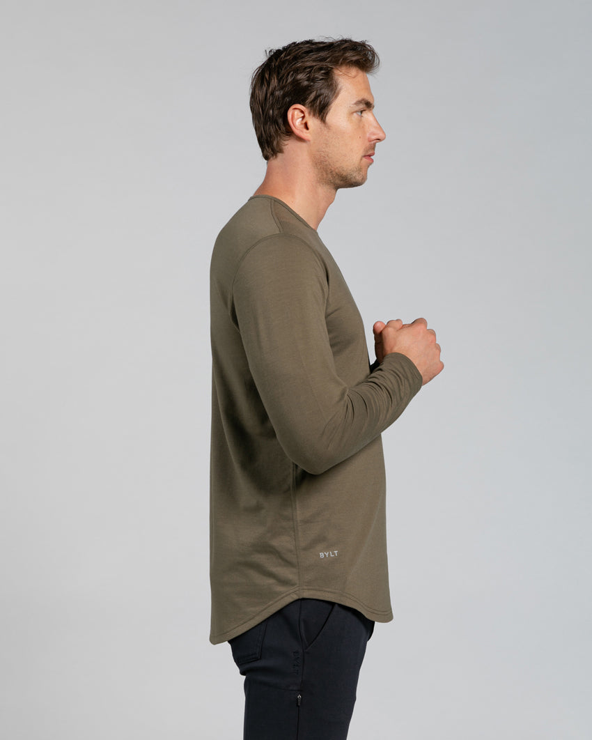 Drop-Cut Long Sleeve: BYLT Signature