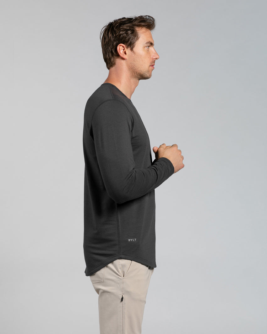 Drop-Cut Long Sleeve: BYLT Signature