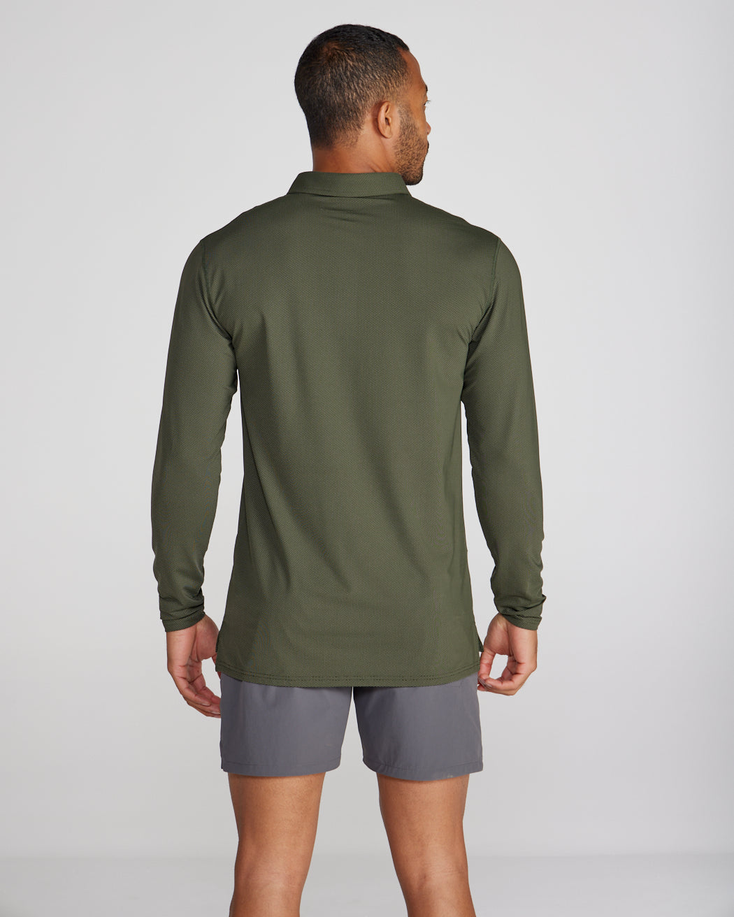 Pulse Long Sleeve Split-Hem Polo