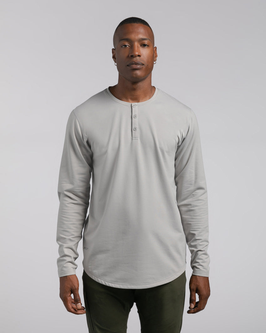 Henley Drop-Cut Long Sleeve: BYLT Signature