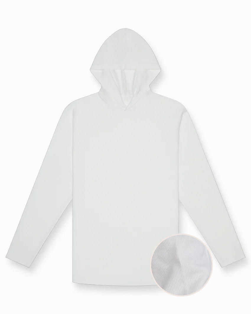 Thermal Hooded Drop-Cut Long Sleeve