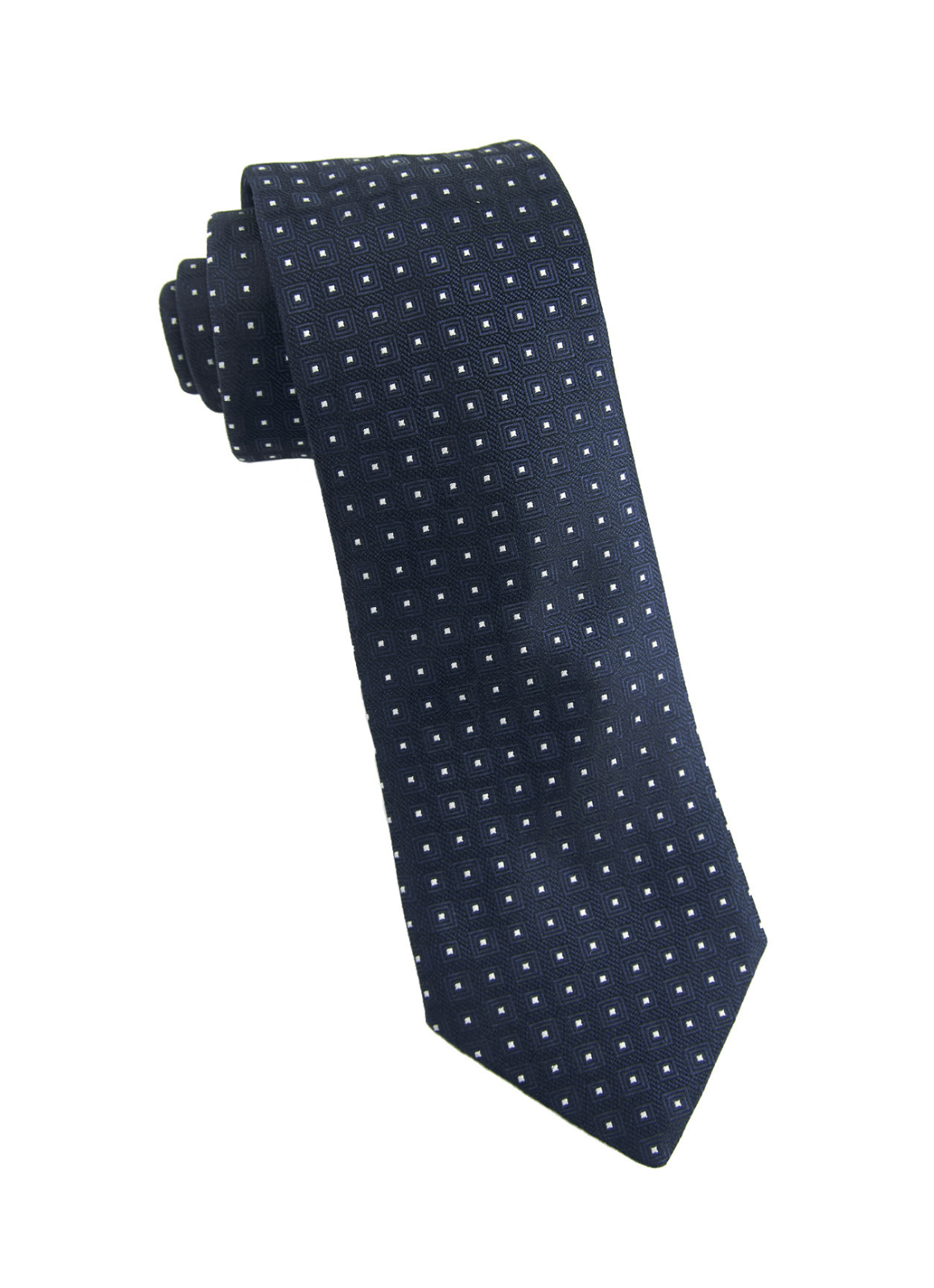 Navy Micro Silk Neck Tie