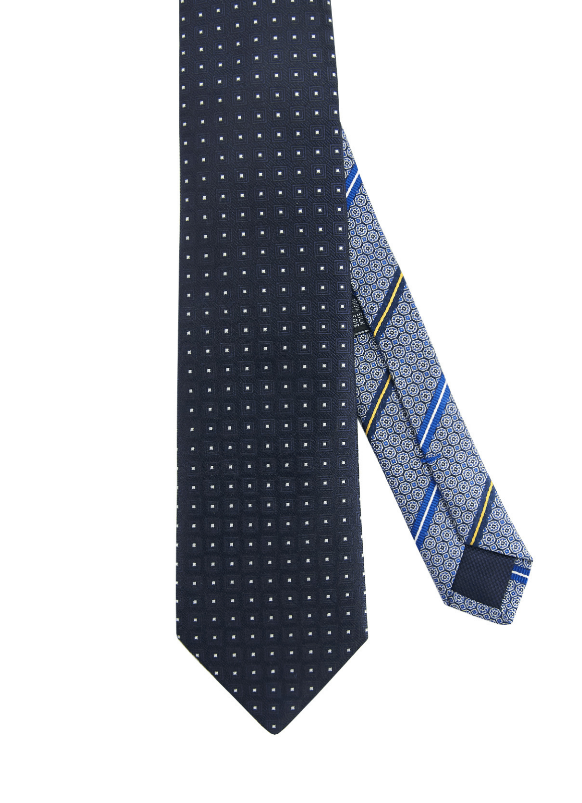 Navy Micro Silk Neck Tie