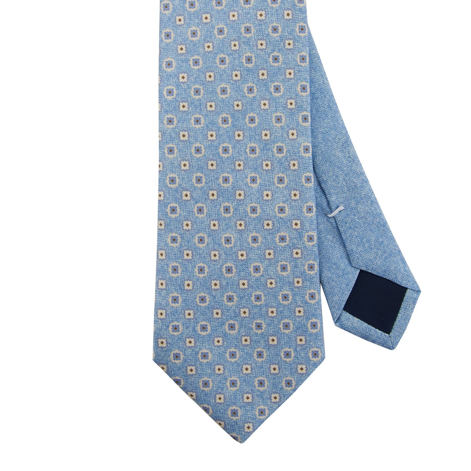 Printed Sky Mini Medallion Tie