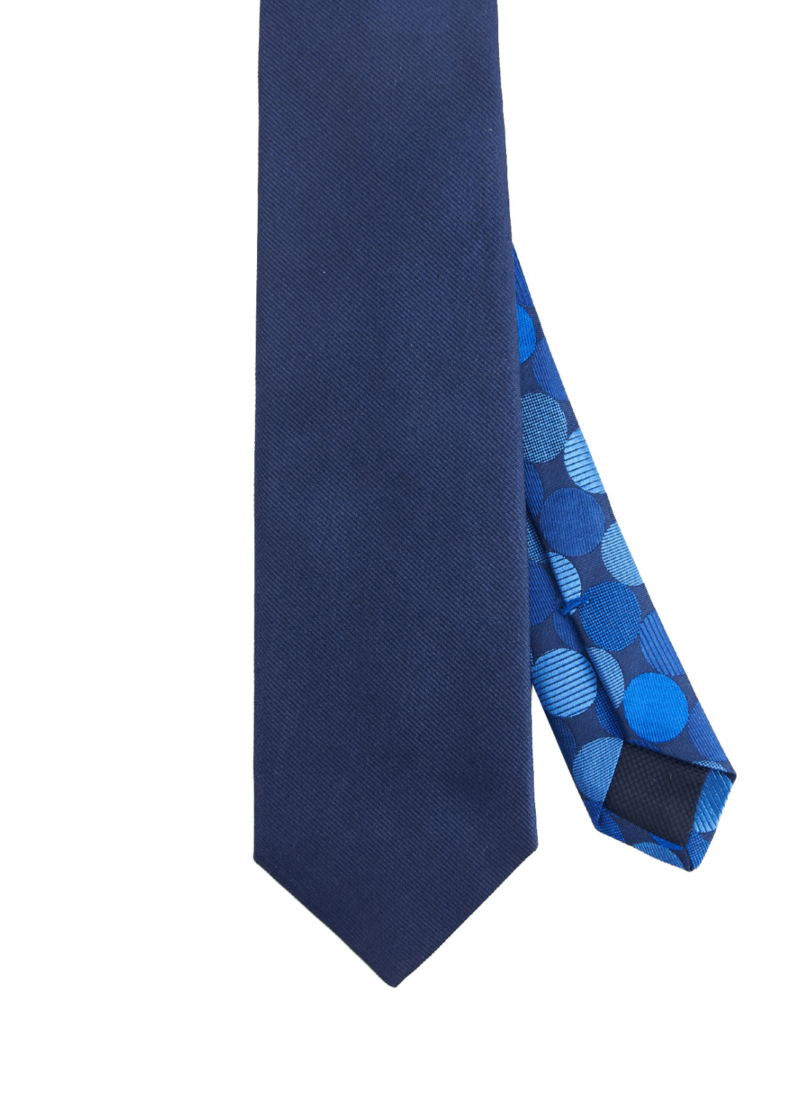 Navy Solid Silk Neck Tie